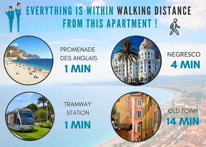 Nestor&jeeves - Gloria - Very Close Sea - Prestigious Building דירה ניס